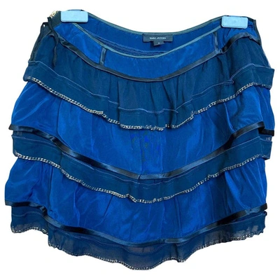 Pre-owned Marc Jacobs Silk Mini Skirt In Blue