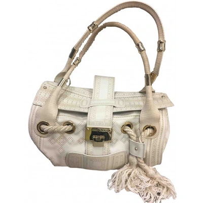 Pre-owned Jimmy Choo Leather Handbag In White