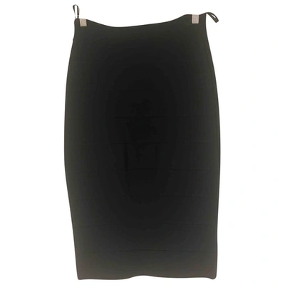 Pre-owned Bcbg Max Azria Mid-length Skirt In Black