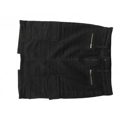 Pre-owned Ag Mini Skirt In Black