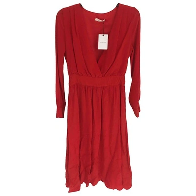 Pre-owned Anine Bing Red Silk Dress