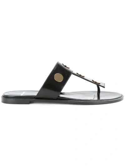 Pierre Hardy Penny Studded Leather Sandals In Black
