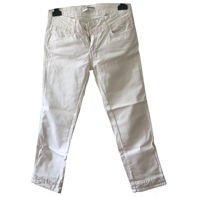 Pre-owned Karl Lagerfeld White Cotton Jeans