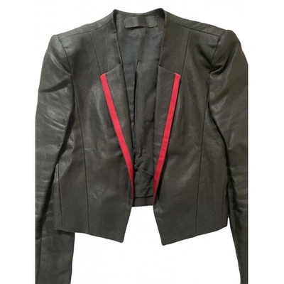 Pre-owned Haider Ackermann Silk Short Vest In Black