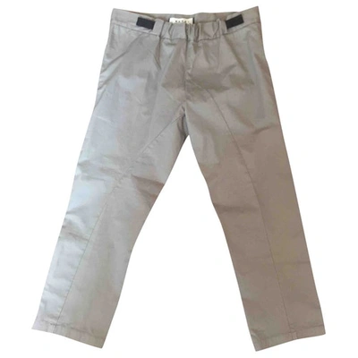 Pre-owned Marni Trousers In Khaki