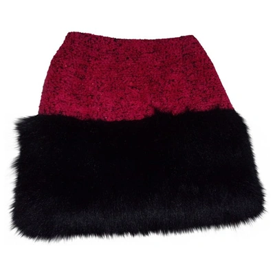 Pre-owned Chanel Wool Mini Skirt In Multicolour