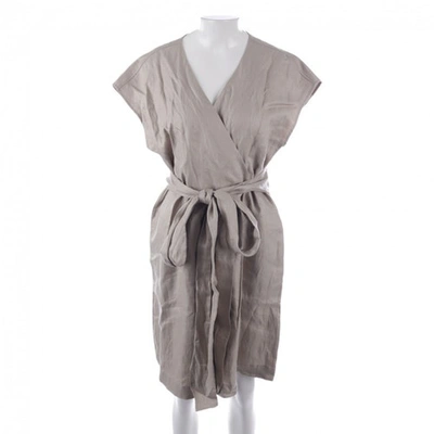 Pre-owned Armani Collezioni Beige Linen Dress