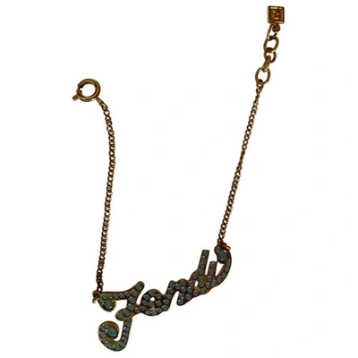 Pre-owned Fendi Gold Metal Bracelet