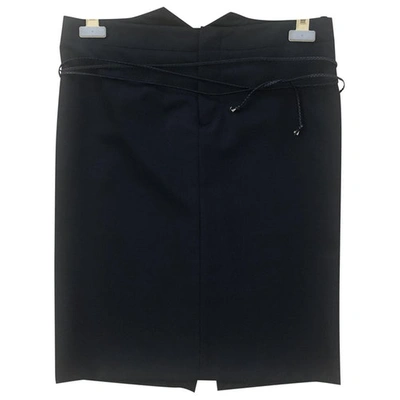 Pre-owned Gucci Wool Skirt In Black