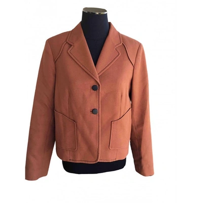 Pre-owned Tara Jarmon Short Waistcoat In Brown