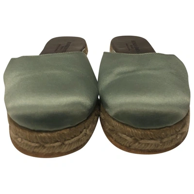 Pre-owned Sonia Rykiel Cloth Mules In Green