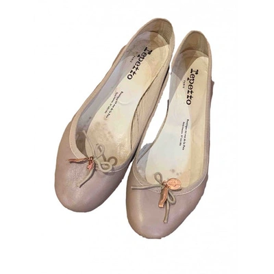 Pre-owned Repetto Beige Leather Ballet Flats