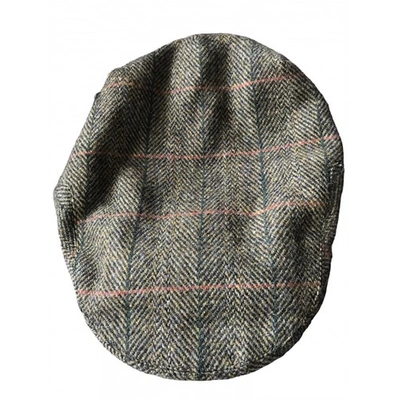Pre-owned Barbour Khaki Wool Hat & Pull On Hat