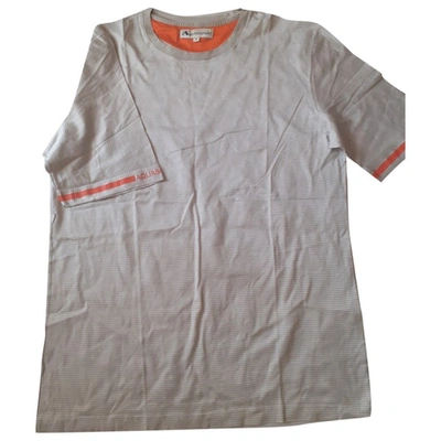 Pre-owned Aquascutum Beige Cotton T-shirt