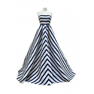 Pre-owned Oscar De La Renta Multicolour Silk Dress