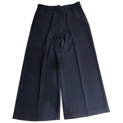 Pre-owned Ottod'ame Straight Pants In Blue