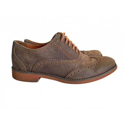 Pre-owned Cole Haan Flats In Brown