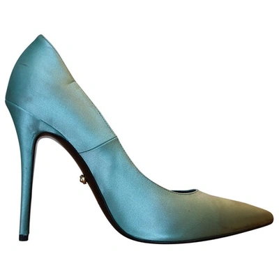 Pre-owned Fausto Puglisi Leather Heels In Green