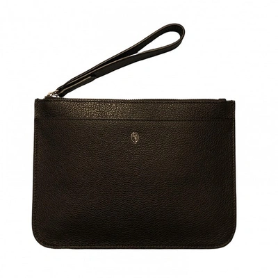 Pre-owned Trussardi Leather Small Bag In Black