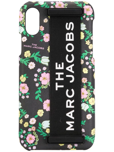 Marc Jacobs The Elastic Handheld Iphone Xs Case In Black