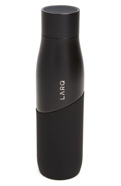 Larq Movement 24 Ounce Self Cleaning Water Bottle In Black/ Onyx