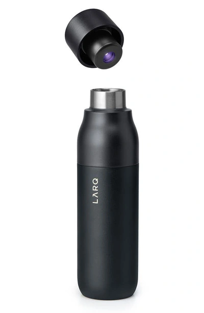 Larq Self Cleaning 25 oz Water Bottle In Obsidian Black