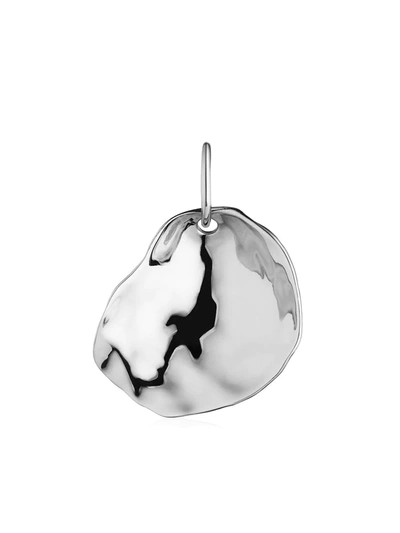 Monica Vinader Nura Recycled Sterling Silver Shell Shaped Charm Pendant