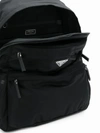 Prada Brand-plaque Zipped Nylon Backpack In Black