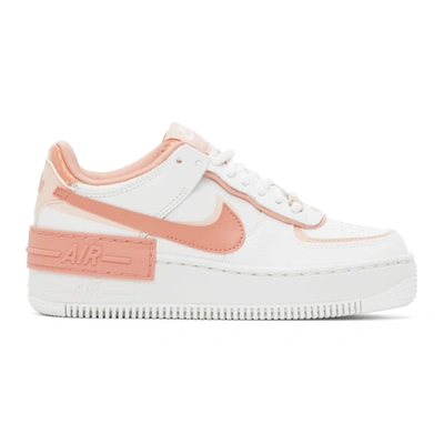 Nike Air Force 1 Shadow Sneaker In 101 Wh/pink