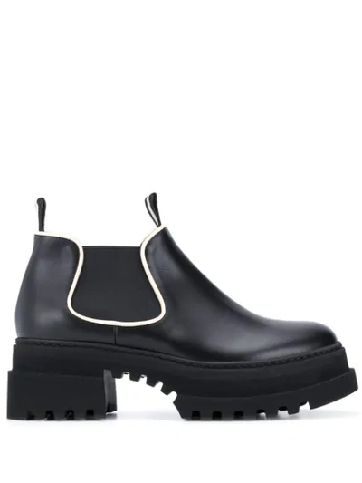 Bally Giordy Platform Booties In Black