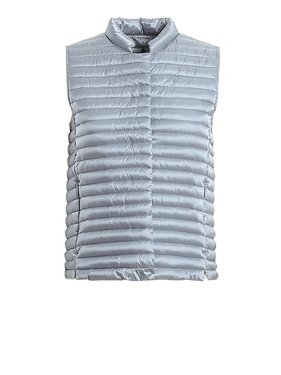 Save The Duck Water Repellent Padded Waistcoat In Light Blue
