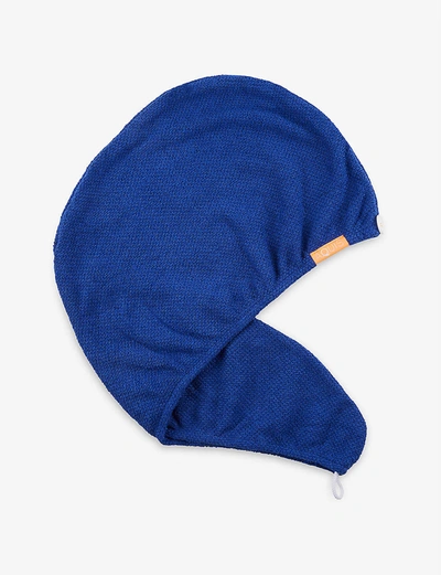 Aquis Classic Stretch Turban - Blue In Classic Blue