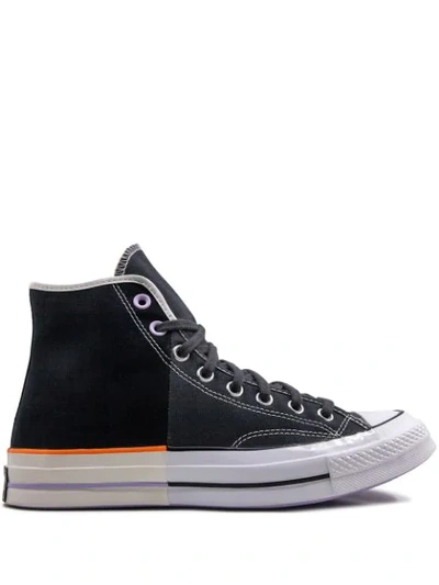 Converse Chuck 70 High-top Sunblocked-canvas Trainers In Black/almost Black/egret
