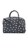 Ganni Polka-dot Leather Cross-body Bag In Sky Captain