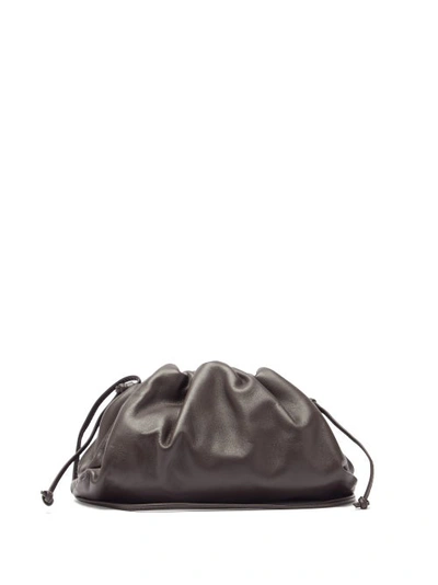 Bottega Veneta The Pouch Small Leather Cross-body Bag In Browniegold