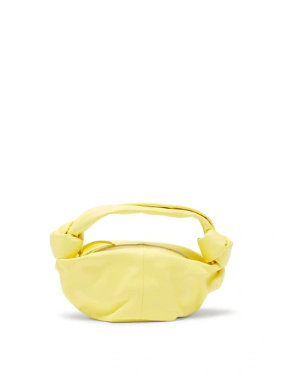 Bottega Veneta Mini Knotted-strap Leather Handbag In Sherbert