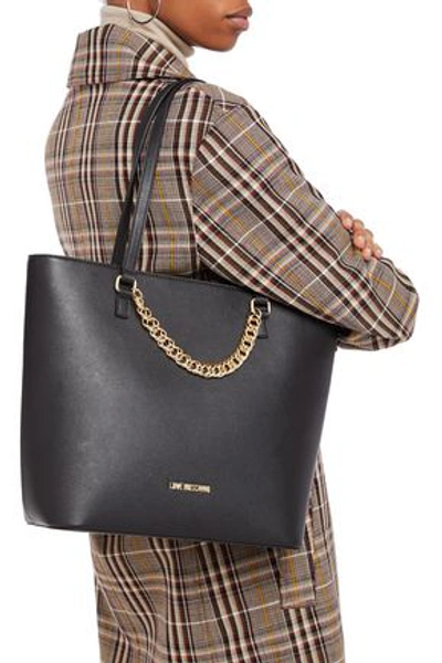 Love Moschino Chain-trimmed Faux Leather Tote