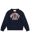 Gucci Kids' Children's Sweatshirt With Bow In Blue