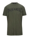 Dsquared2 T-shirts In Green