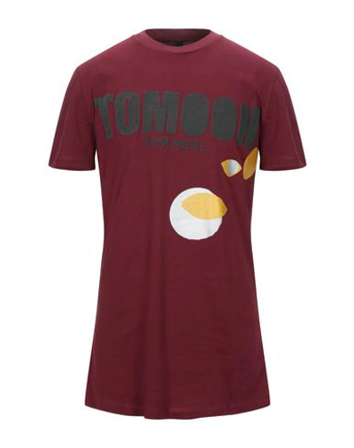 Tom Rebl T-shirts In Maroon