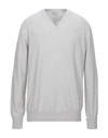 Ballantyne Cashmere Blend In Light Grey