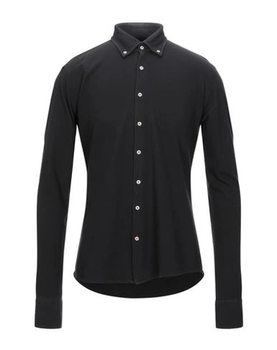 Addiction Solid Color Shirt In Black