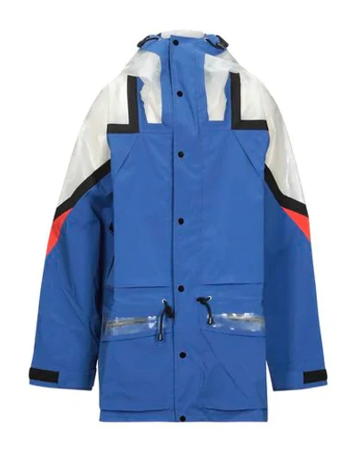 Maison Margiela Full-length Jacket In Bright Blue