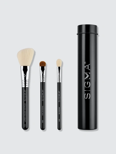 Sigma Beauty Essential Trio Black Travel Size Brush Set