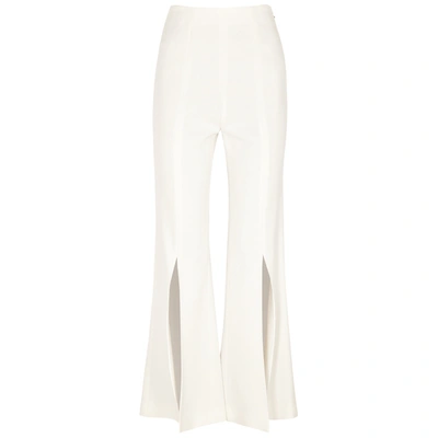 Roland Mouret Parkgate White Flared Trousers