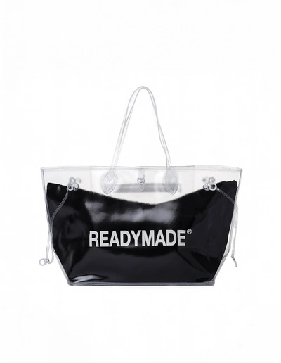 Readymade Transparent Roomy Bag In Multicolor