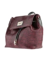 Cavalli Class Backpack & Fanny Pack In Maroon