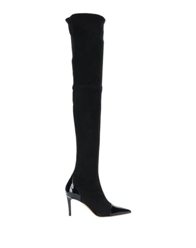 Alexandre Vauthier Knee Boots In Black