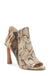 Vince Camuto Aritziana Peep-toe Shooties Women's Shoes In Oatmeal Leather