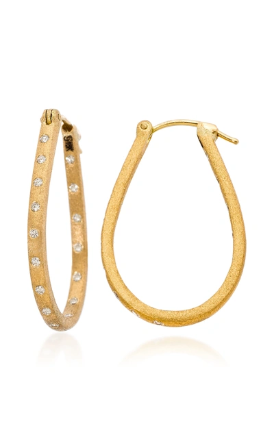 Sethi Couture Dunes Diamond 18k Yellow Gold Hoop Earrings